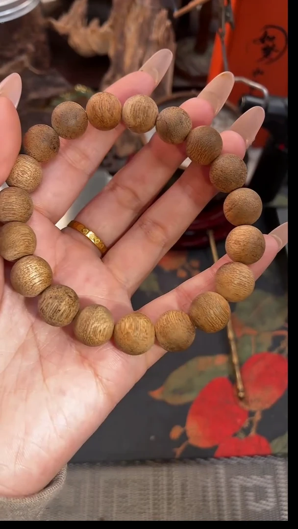 沉香天然野东马沉香手串11mm