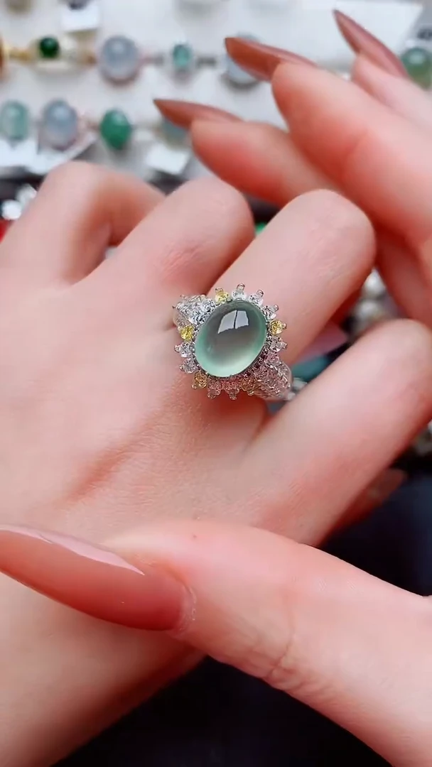 未镶嵌戒指翡翠....