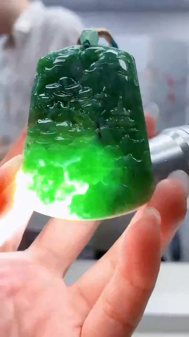 定制翡翠未镶嵌4812lr- 毛货挂件78