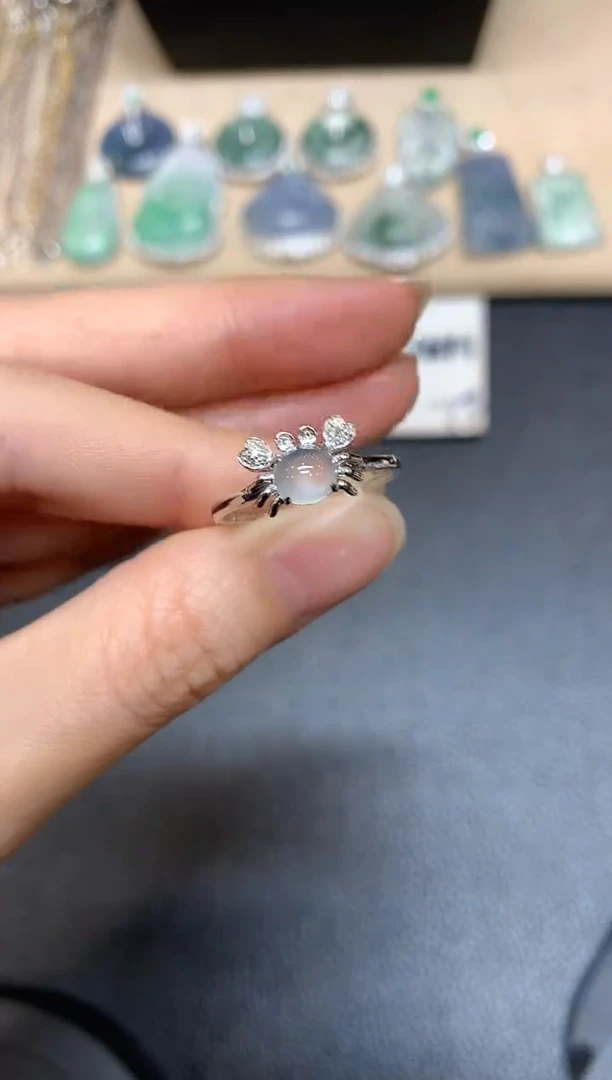 【闪购商品】翡翠戒指18K金镶嵌【无服务费