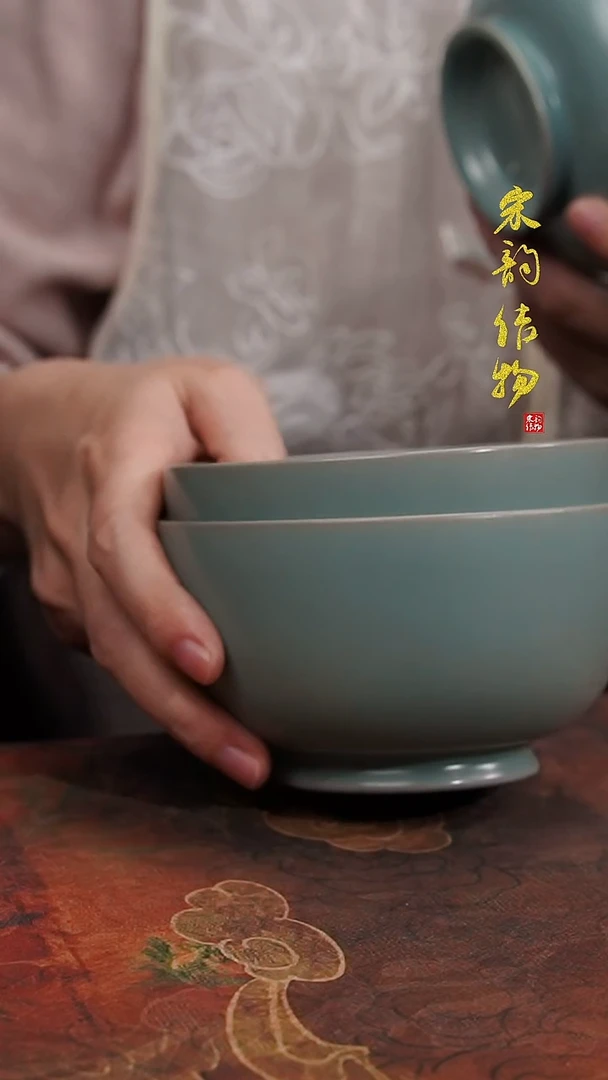 摆件阳**虹微瑕清凉寺原矿釉罗汉小碗