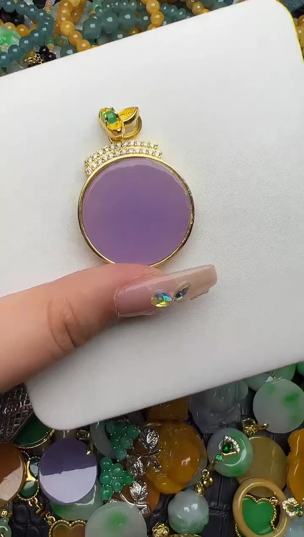 翡翠未镶嵌颈饰天然缅甸翡翠吊坠