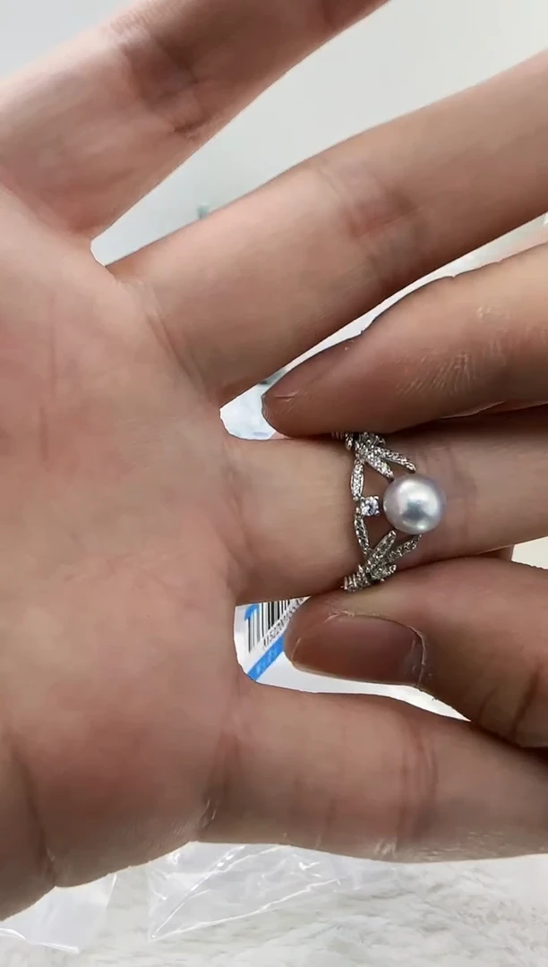 【闪购商品】海水珍珠DA银S925镶嵌a1522 珍珠