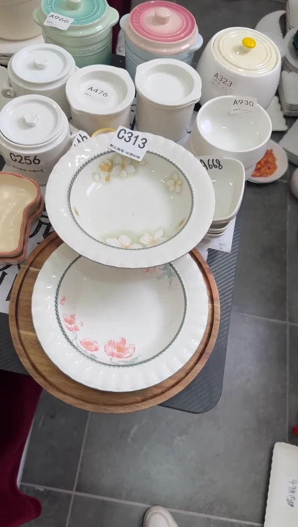 摆件陶C313-2个   陶瓷餐具微瑕库存尾货