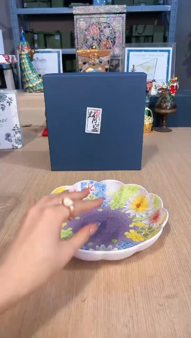 【闪购商品】杯126虹月窑深盘（紫）