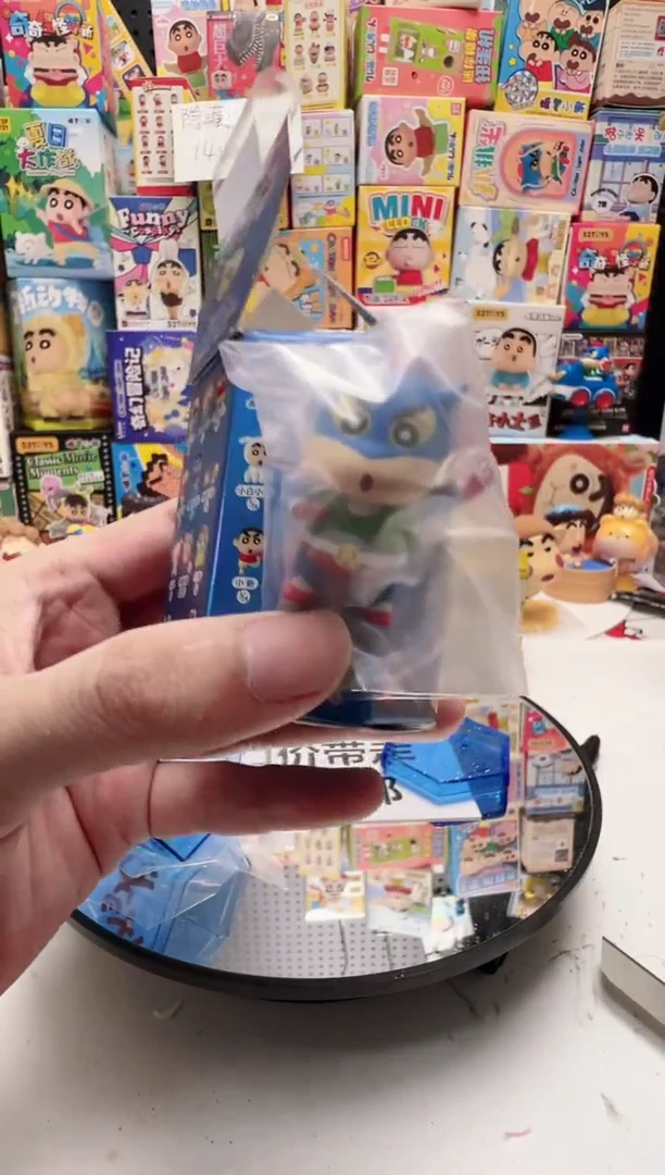 蓝色收纳盒超人小新