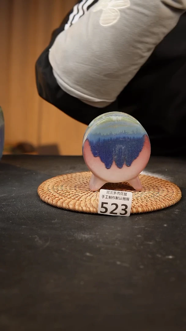 【闪购商品】瓷片523泥泥手工花盆口