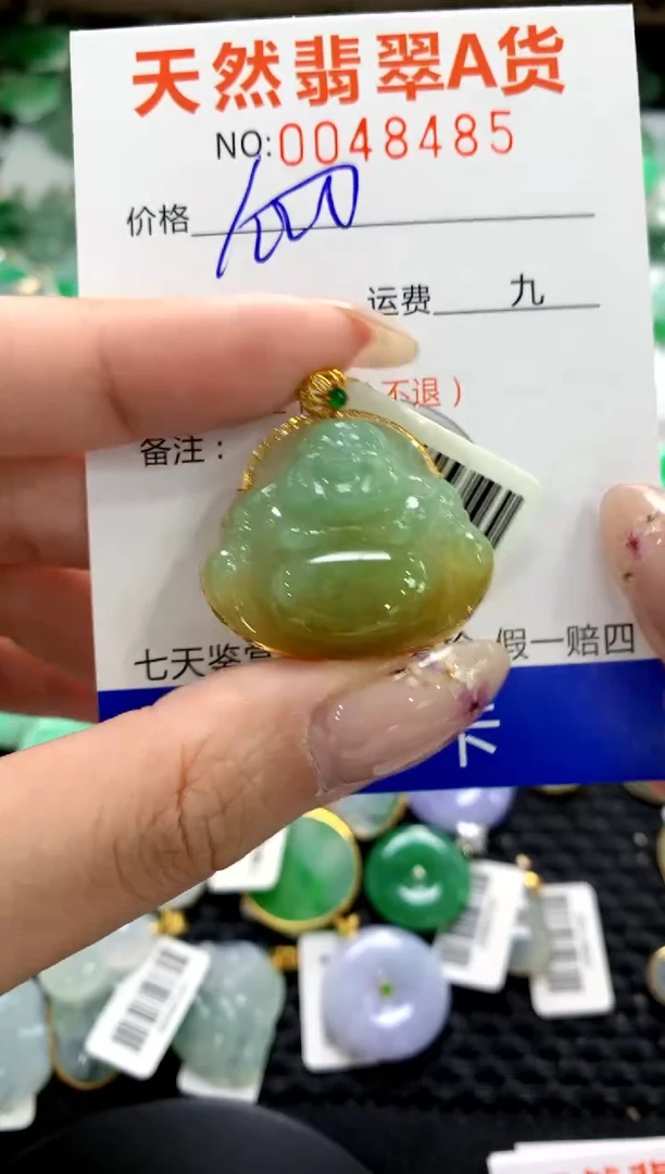 翡翠18K金镶嵌颈饰1111111111111111