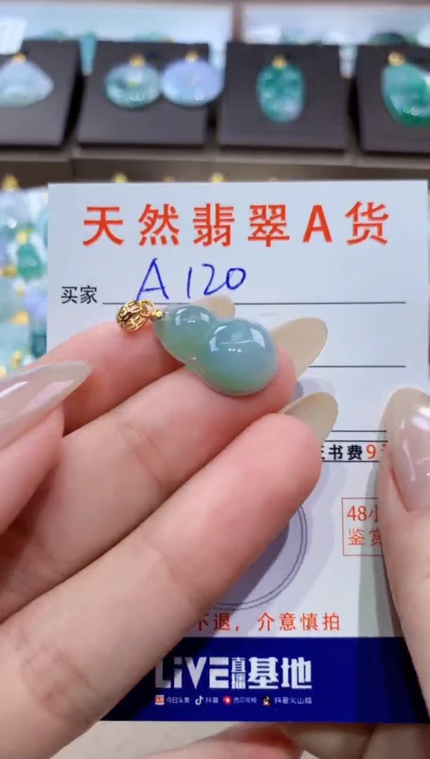 颈饰未镶嵌翡翠天然缅甸翡翠A货挂件