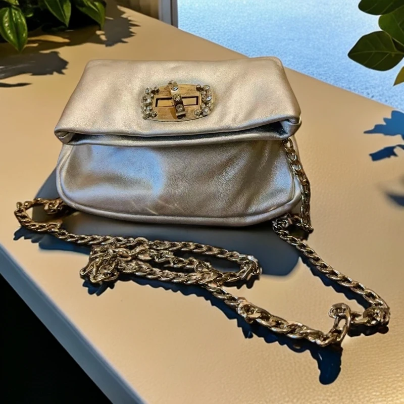 95新 MIU MIU/缪缪  银色单肩包 1365 3741