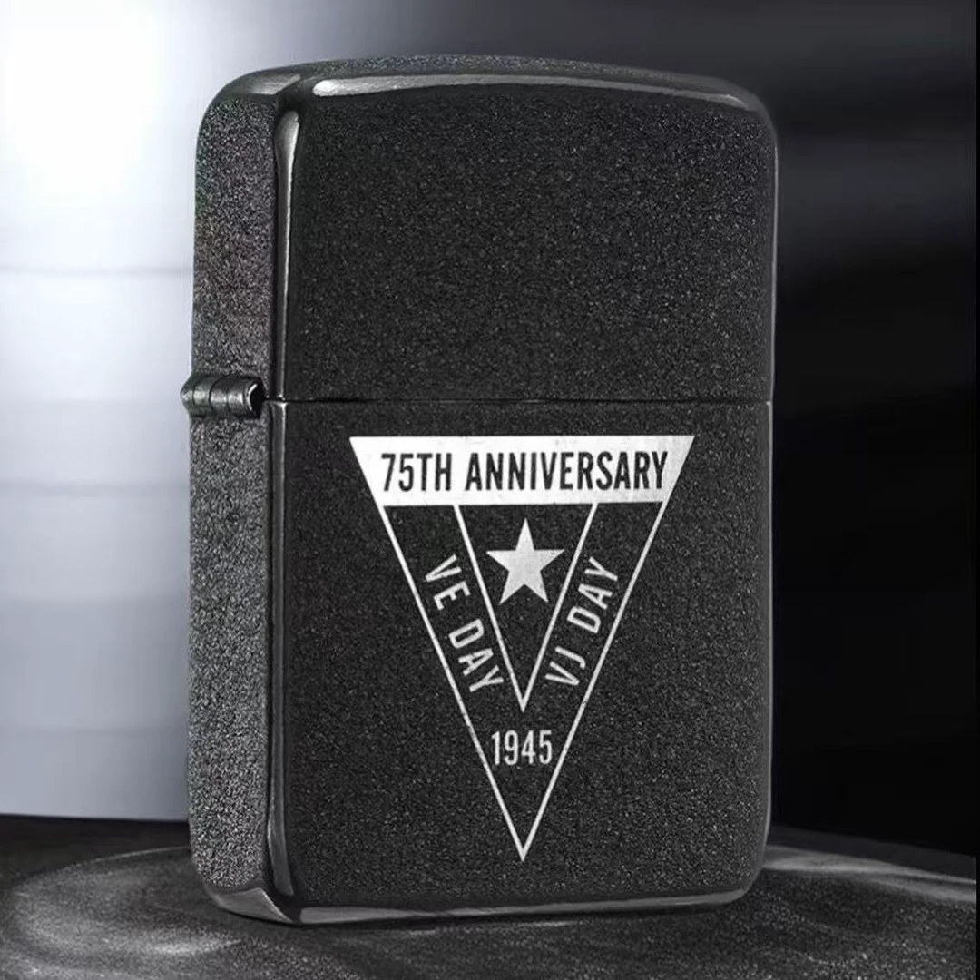ZIPPO/之宝纪念二战胜利75周年钢机限量款高档小众原装特殊49264