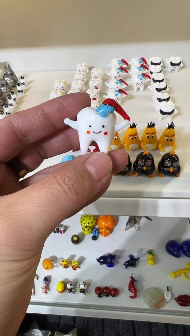 手工艺品琉璃牙齿