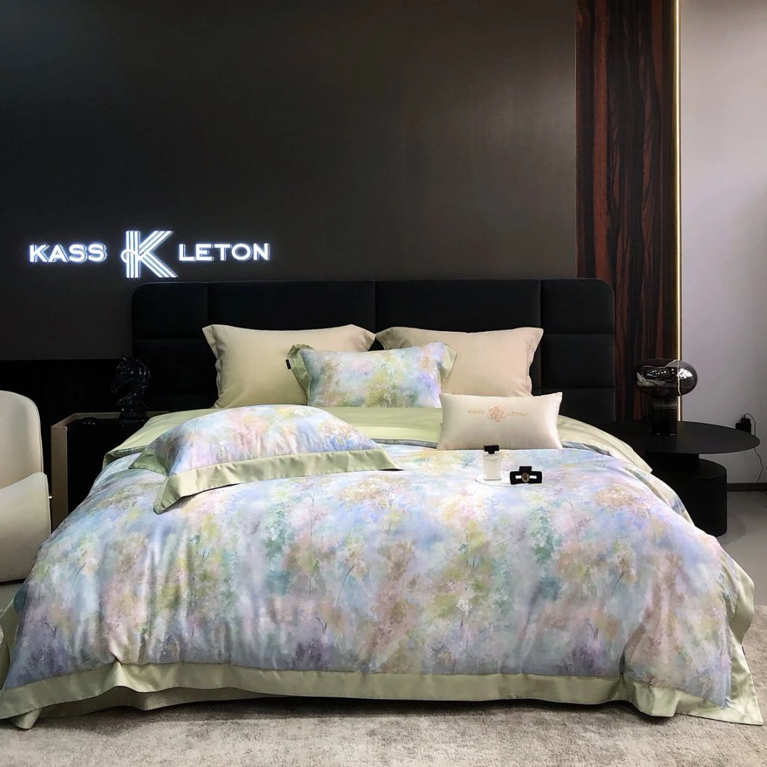 KASS LETON卡诗兰顿鎏金双萃系列印花四件套-《杜维埃夏日》