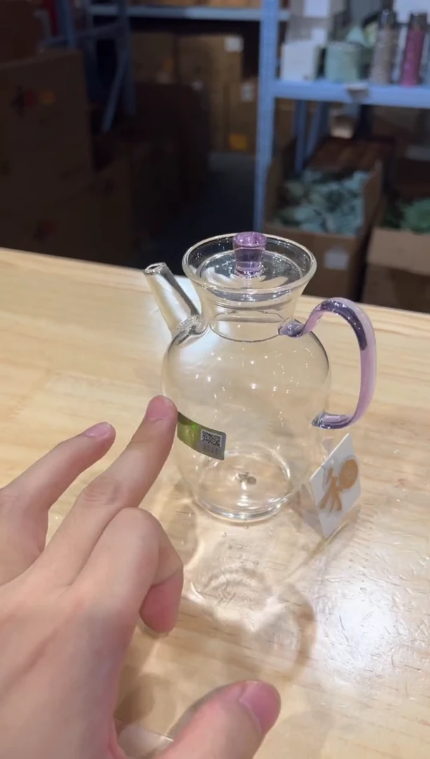 禾器-悦心壶-浅紫色+清禾杯浅紫1只