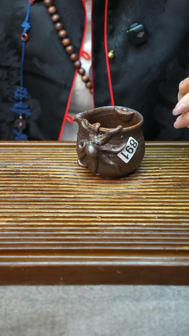 万古烧粗陶手工手做茶具