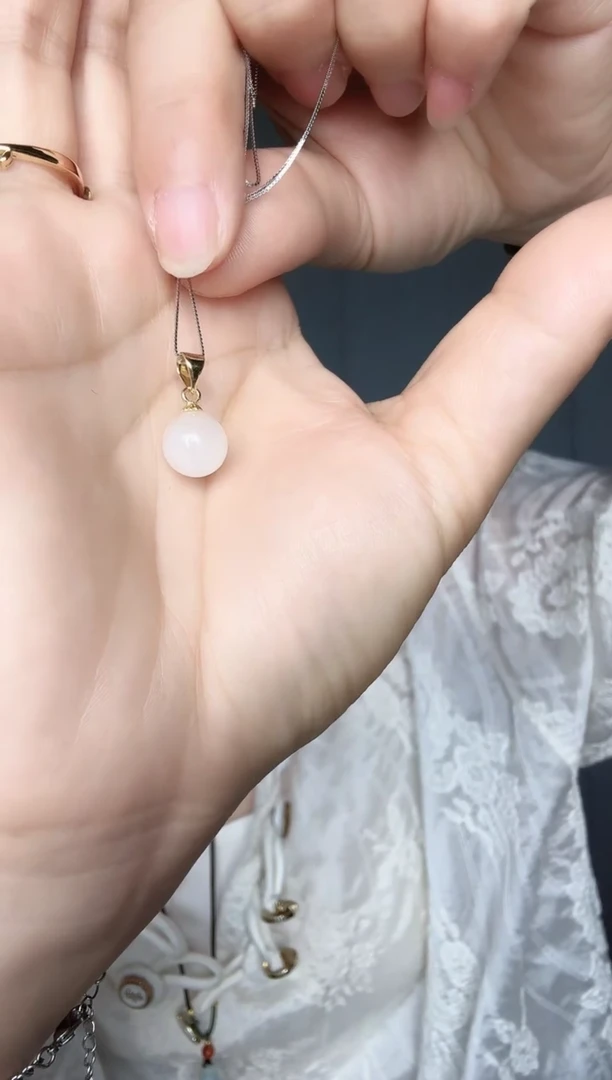 和田玉未镶嵌颈饰和田玉珠子吊坠