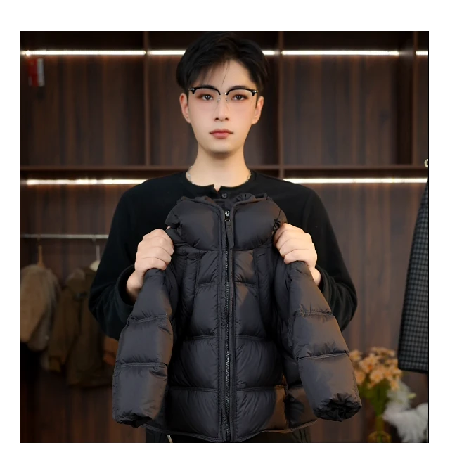 【黎里】冬装2025儿童韩版极寒系列双倍充绒白鸭绒羽绒服