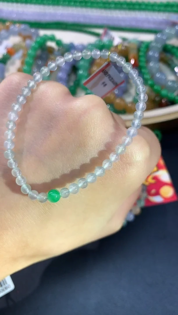 未镶嵌手串翡翠q30 |3500