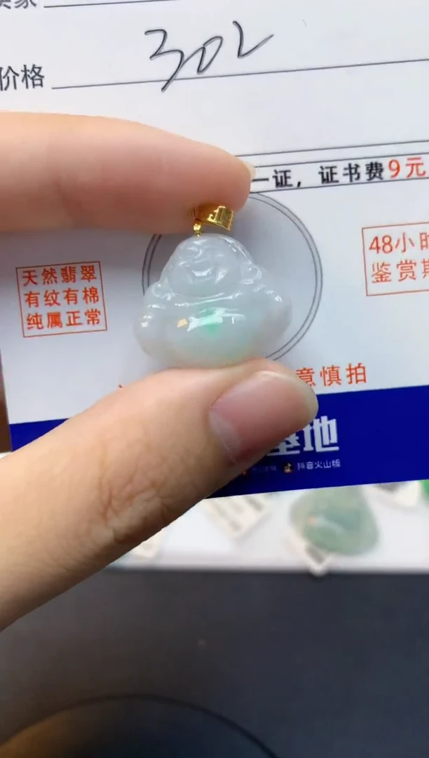 颈饰未镶嵌翡翠天然缅甸A货翡翠百元以上9元证书费自理