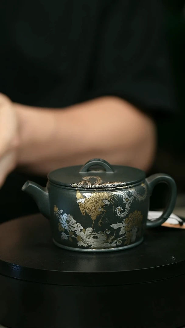 茶壶紫砂大*长H2052韩慧琴描金汉瓦