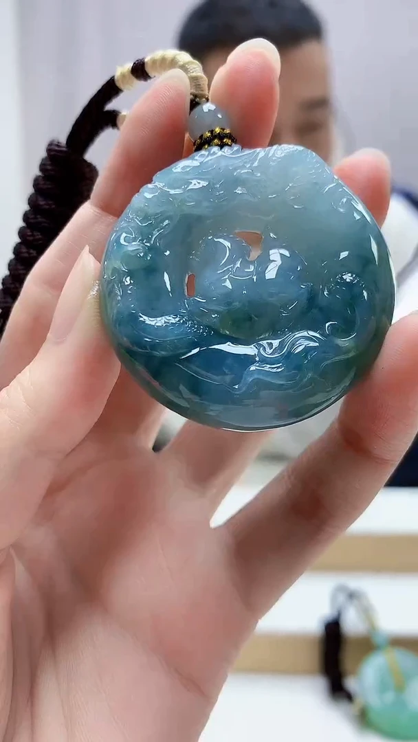 未镶嵌定制翡翠4898zm-毛货挂件247