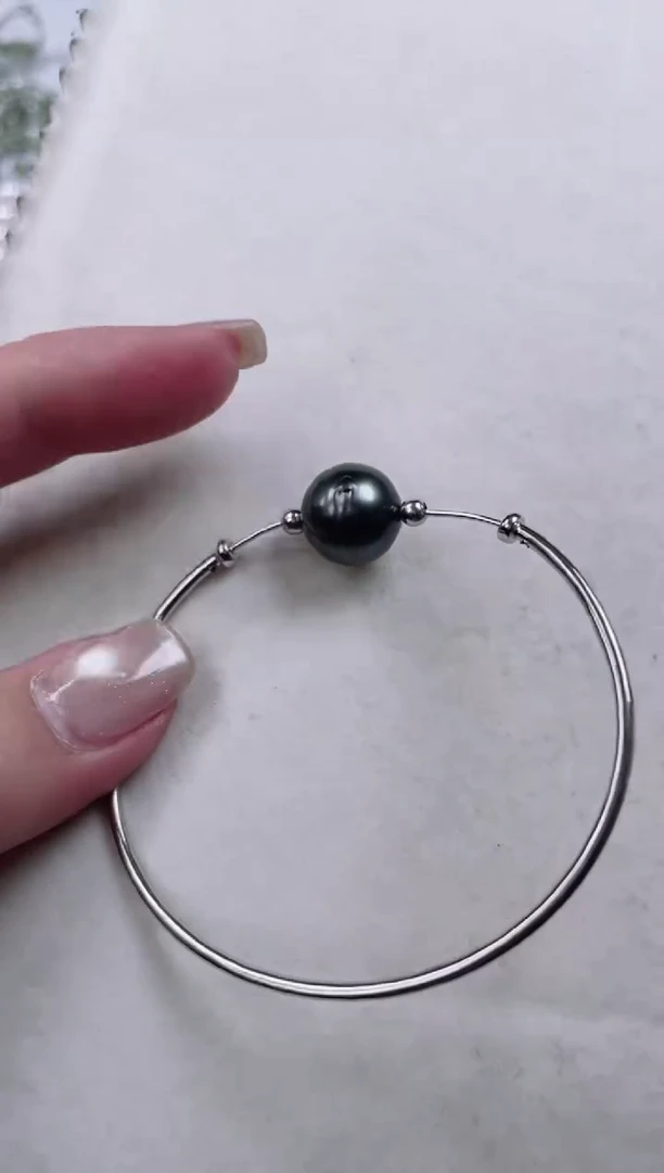 【闪购商品】海水珍珠手镯银S925镶嵌a531