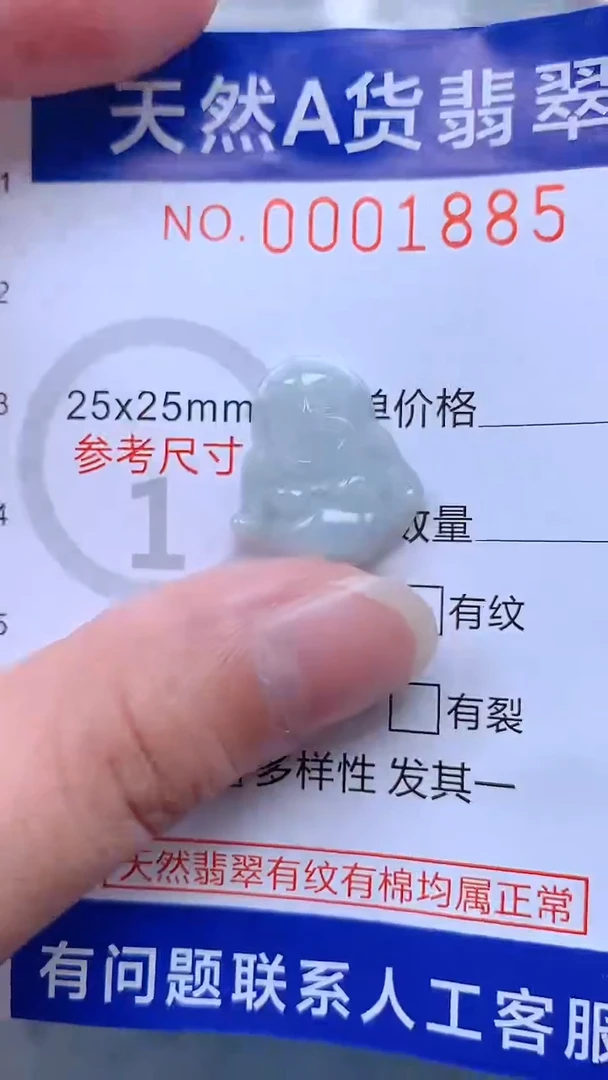 翡翠未镶嵌吊坠(不含链)1