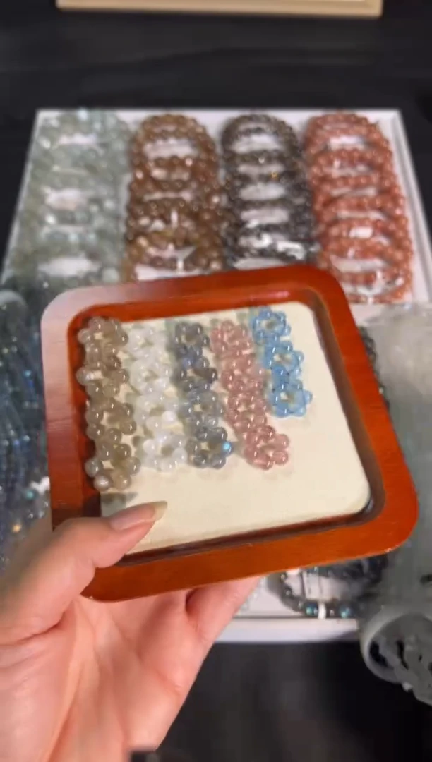 未镶嵌珠宝半成品长石5个跑环组合 默认微瑕