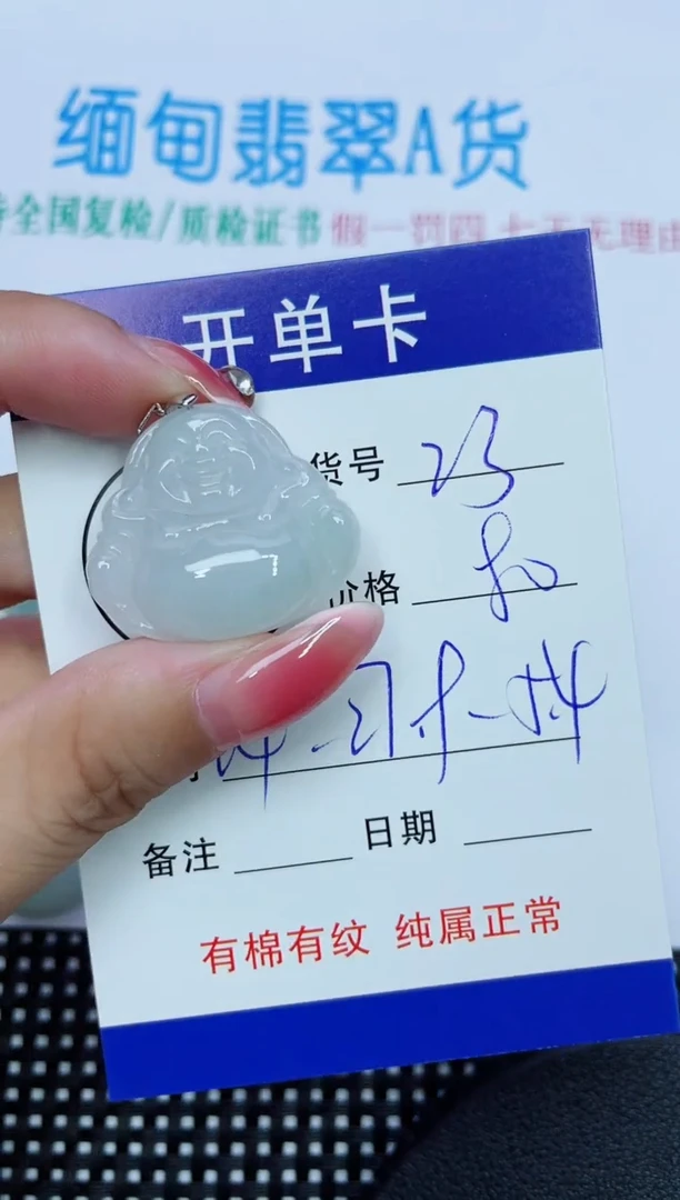 翡翠未镶嵌吊坠(赠链)23