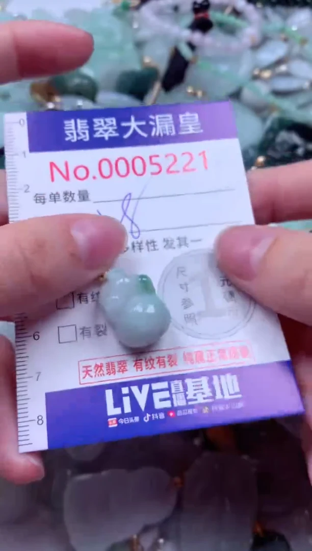 吊坠(不含链)未镶嵌翡翠5221