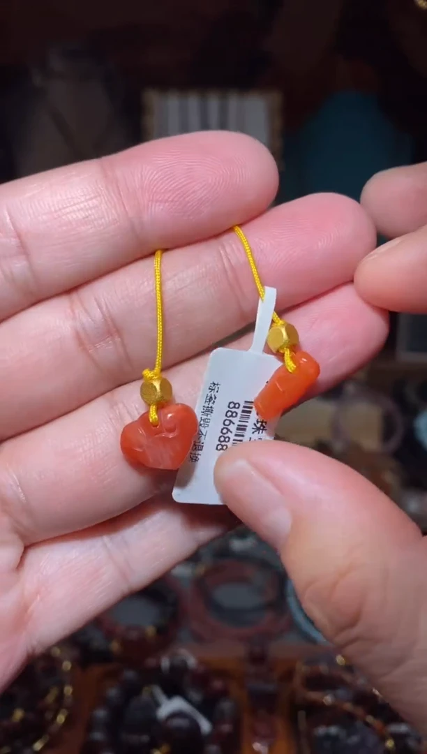 【闪购商品】水晶南hong竹节如意手机挂绳未镶嵌多样性