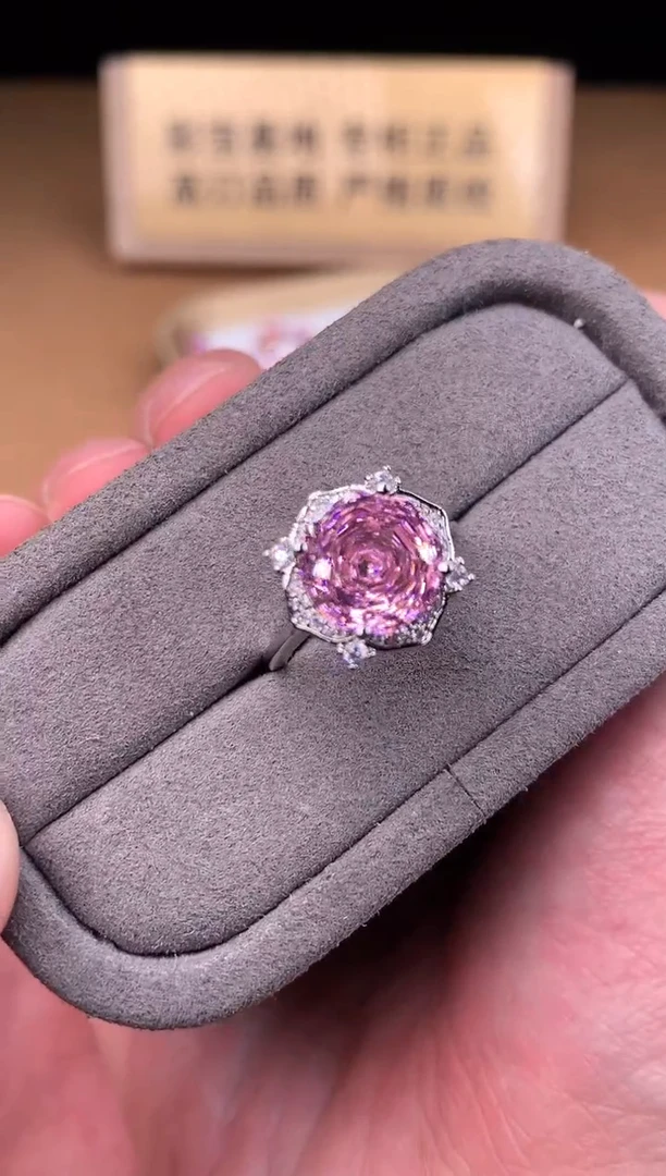 银S925镶嵌戒指碧玺2222