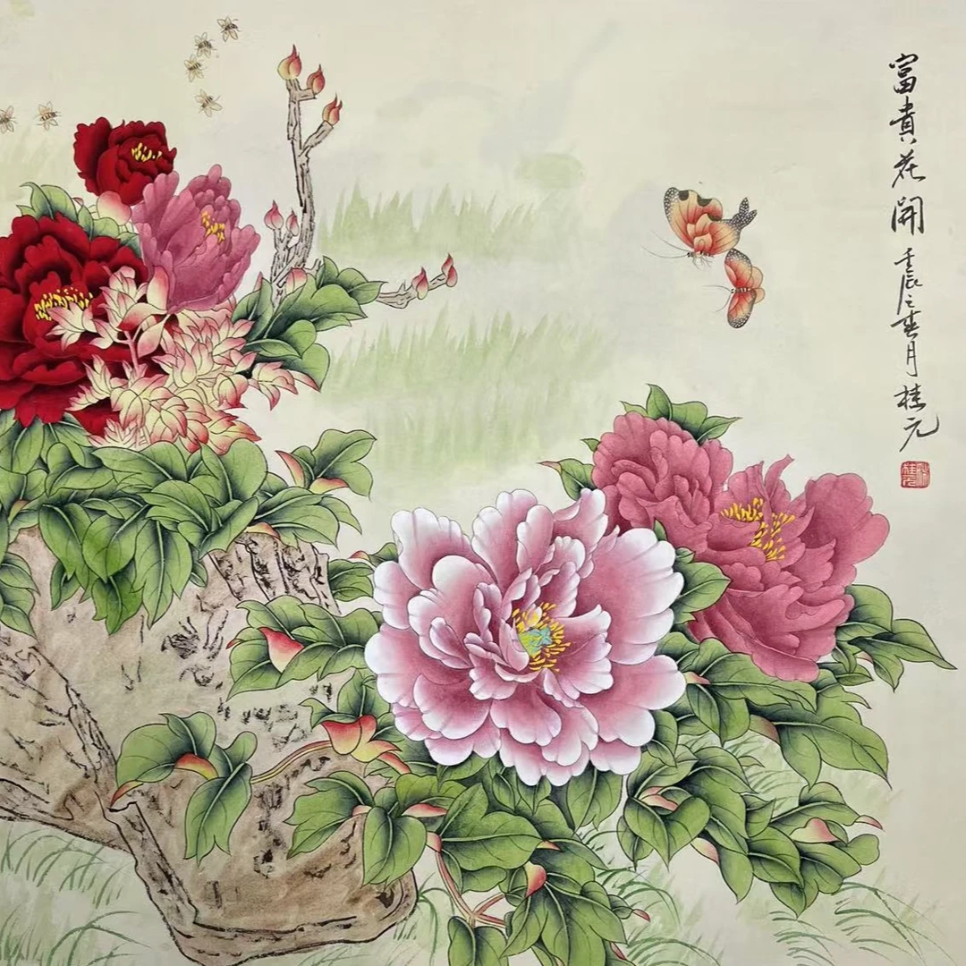 桂元老师花鸟国画作品