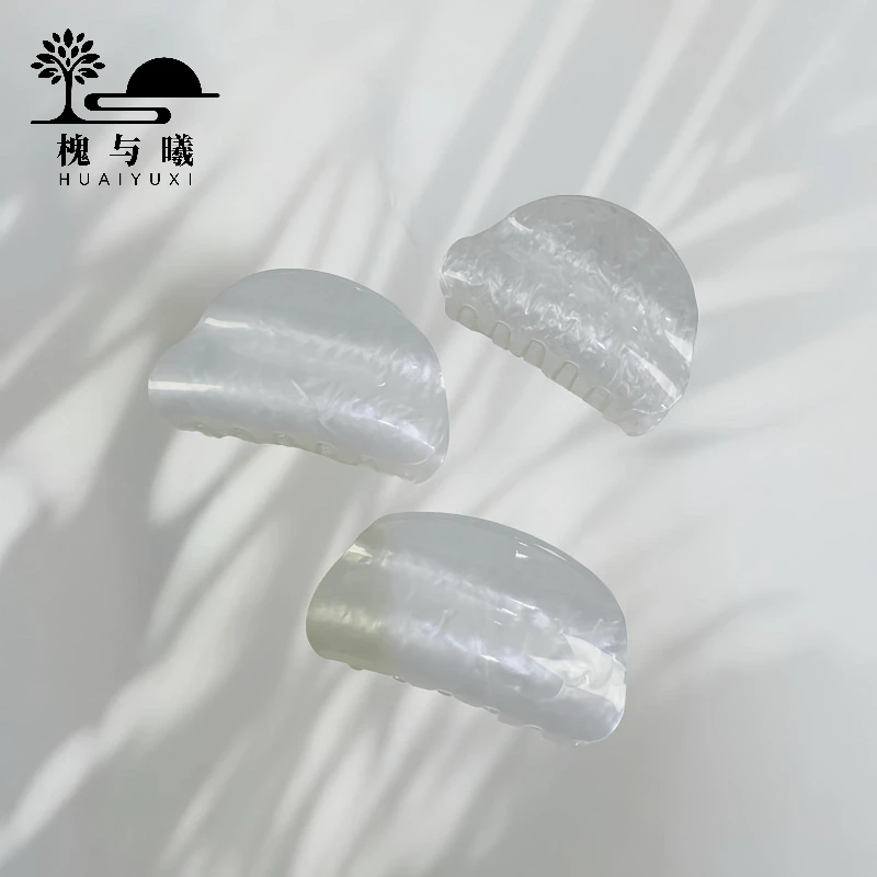 【报恩价】韩系人鱼姬色抓夹半抓夏季新款小众设计鲨鱼夹优雅高级感