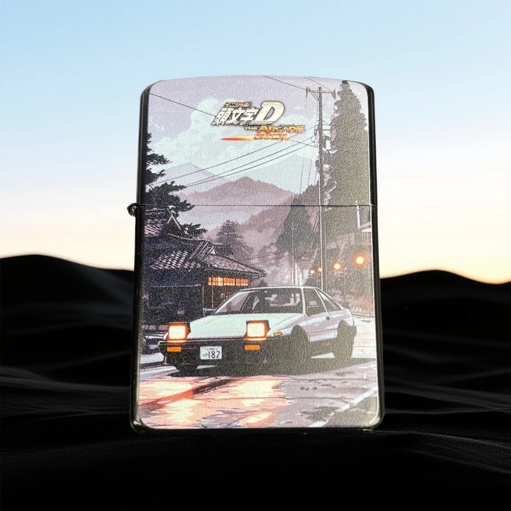 黑漆头文字D打火机高档男士轻奢礼物送男友