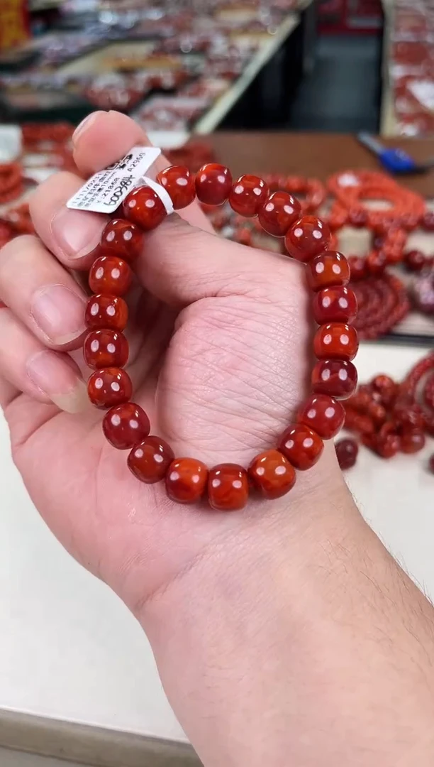 未镶嵌瓦西老型手串10+南红玛瑙（多样式发其一）