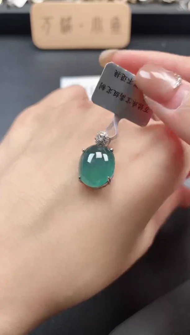银S925镶嵌戒指翡翠51151