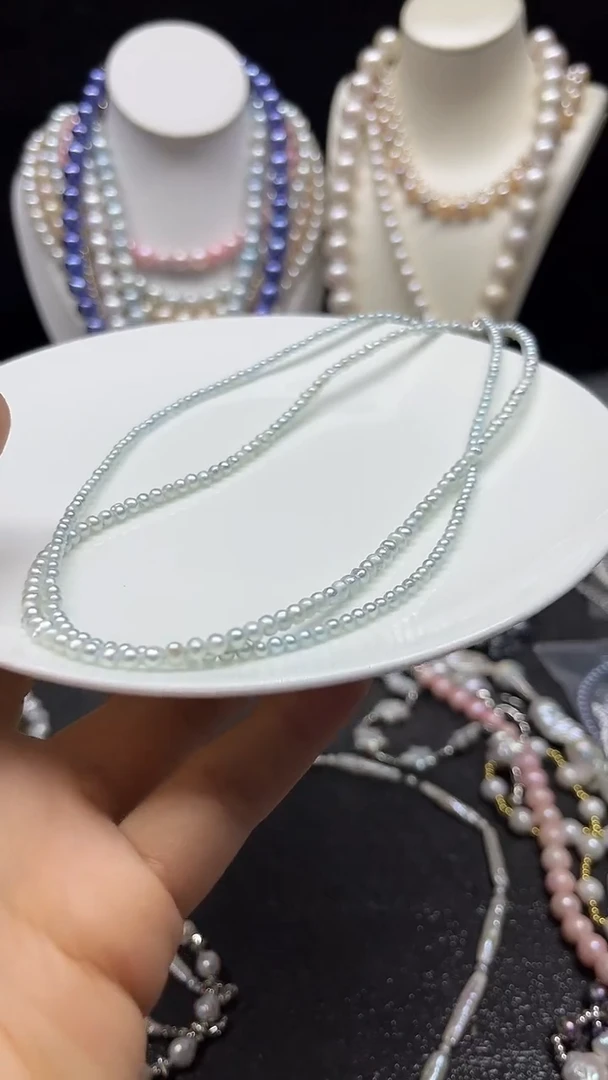 淡水珍珠未镶嵌颈饰多人