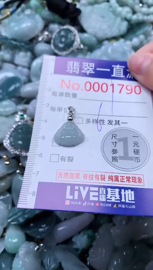 【闪购商品】翡翠吊坠(不含链)未镶嵌1790