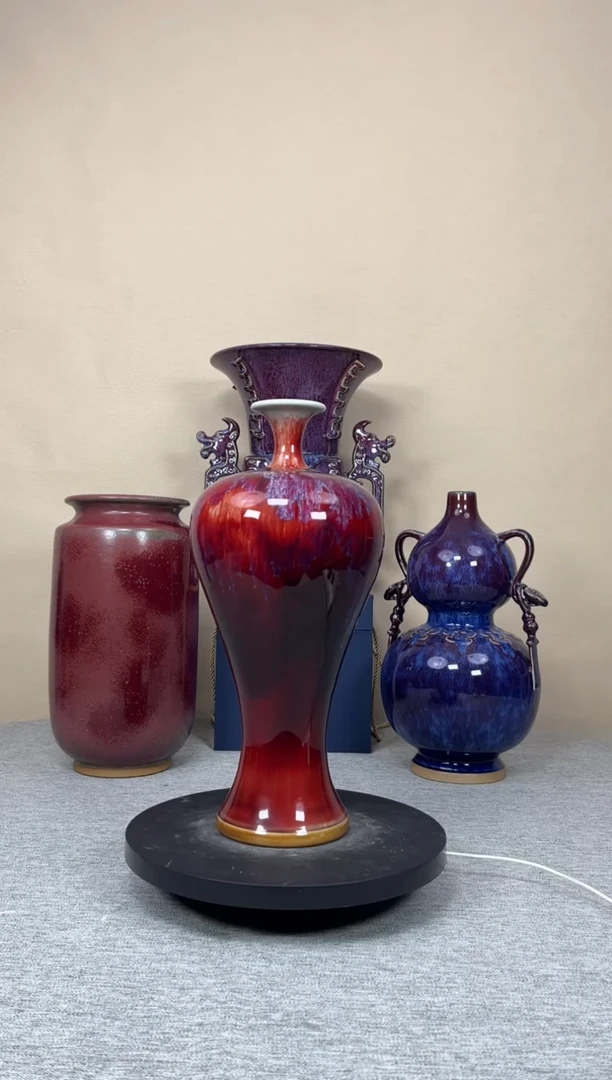 摆件陶神垕钧瓷收藏工艺品