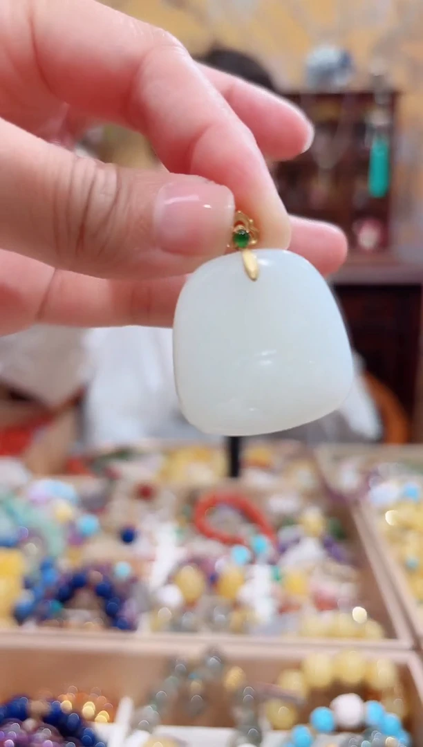 吊坠(不含链)未镶嵌和田玉文*吖设计款珠串