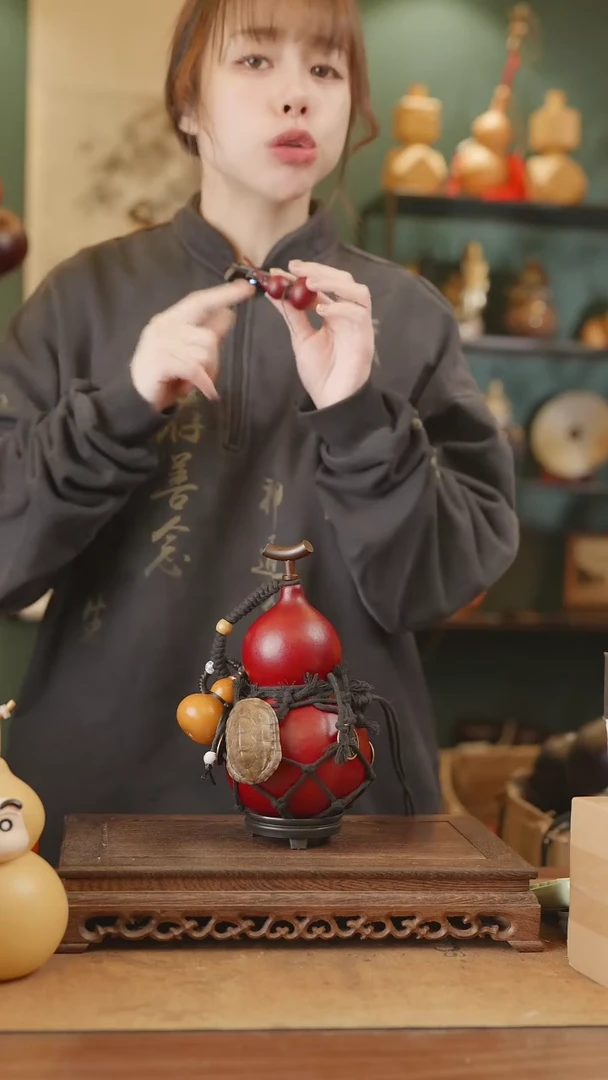 【闪购商品】81号精品天然大漆工艺防渗内胆酒葫芦~