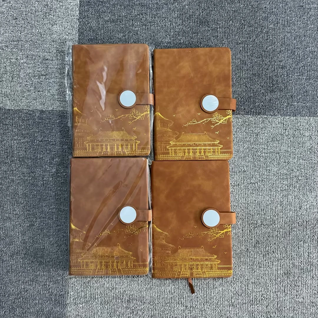 1-1-A5国潮圆形搭扣本/4本装/颜色随机