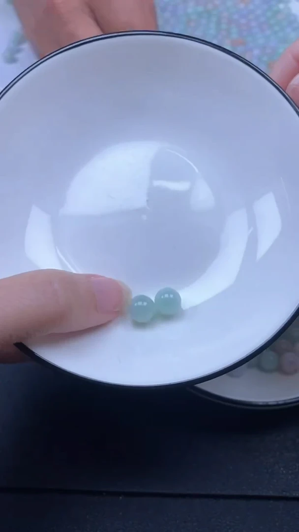 颈饰未镶嵌翡翠雪欣散珠定制diy