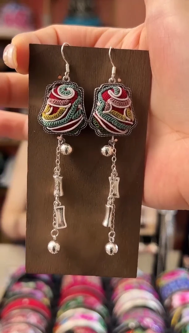 织绣艺枝独绣老绣饰品29