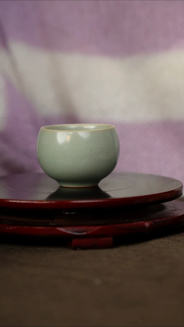 全品 禅定杯 无底款 仿古釉