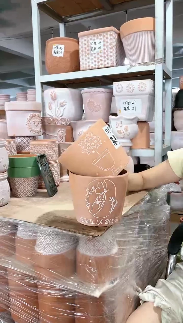 擦白盆花＋手捧蝴蝶口16-14