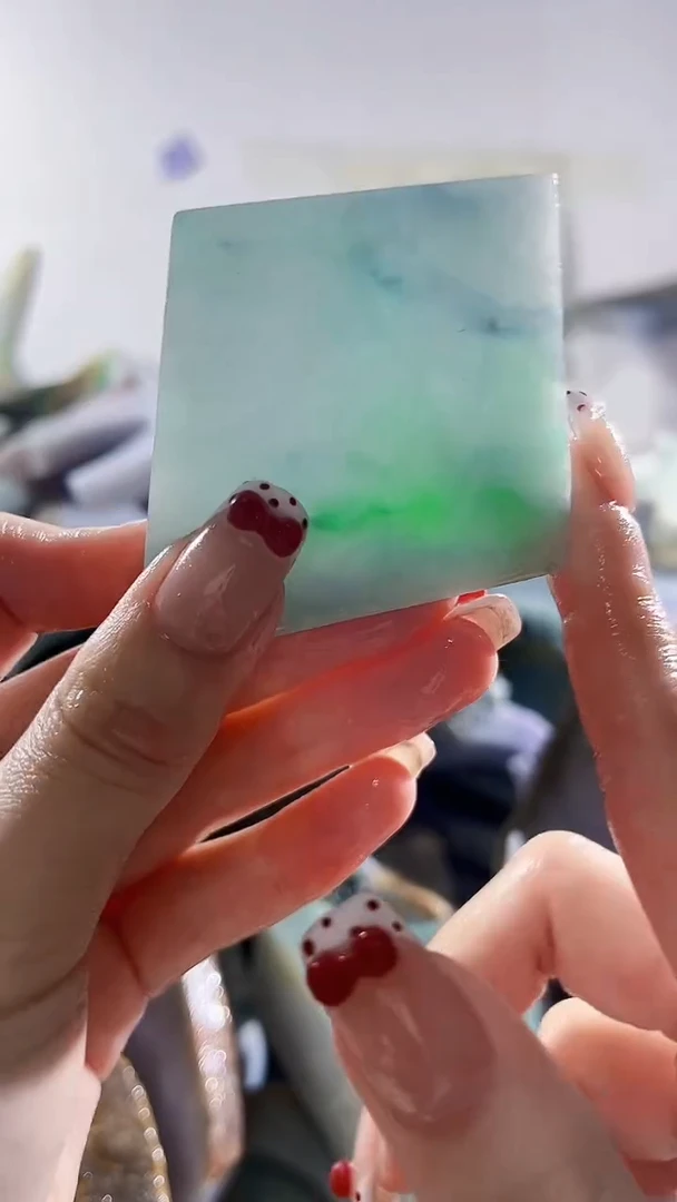 翡翠裸石缅甸翡翠A货虫2036