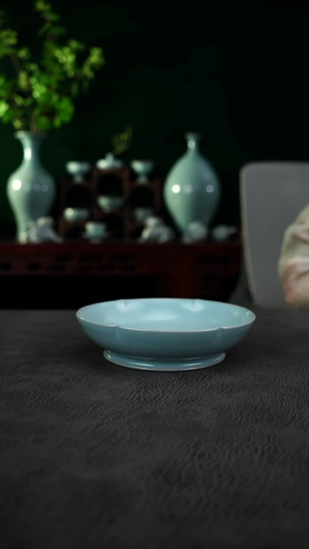 杯卷足葵口洗 大瑕 简包   16