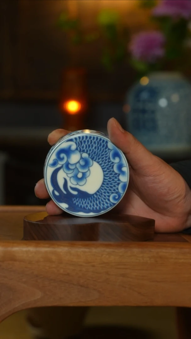 茶具圆形龙盖置圆形龙盖置